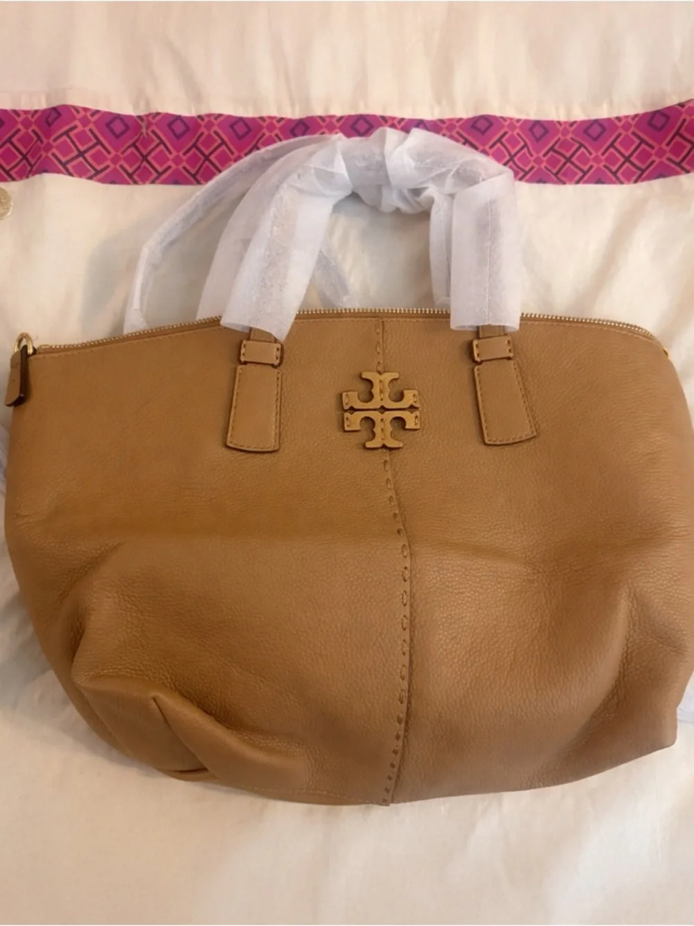 Tory Burch • McGraw Top-Zip Satchel - Picture 2 of 7